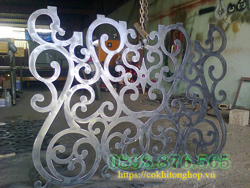 cắt laser hoa văn kim loại giá rẻ