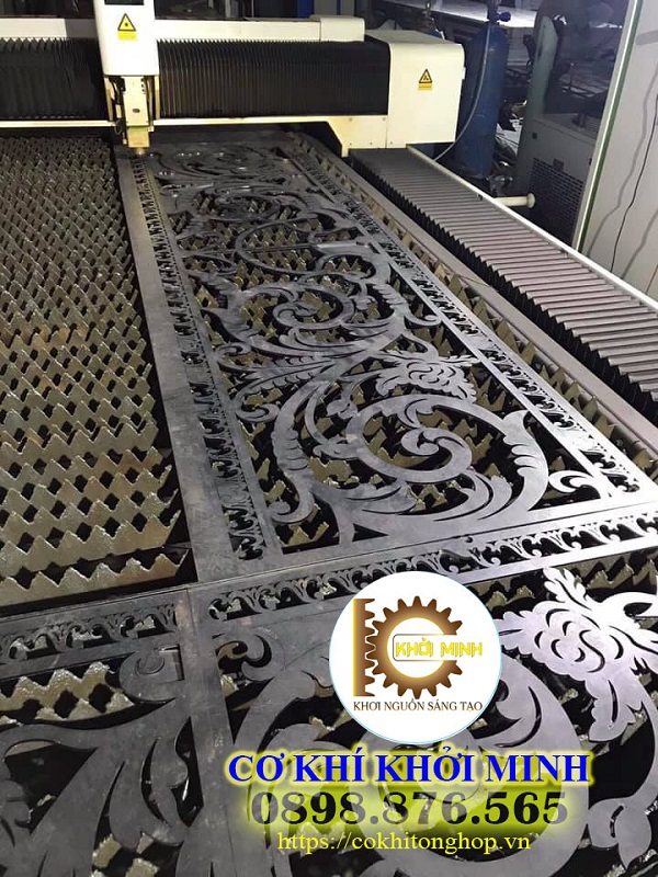 cắt laser kim loại sắt thép