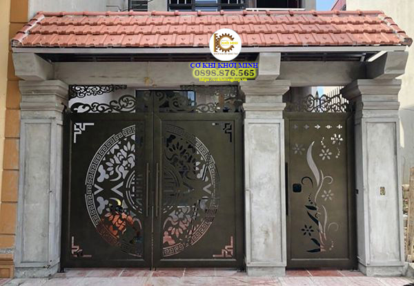 mẫu cửa cổng sắt cắt cnc đẹp