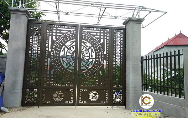 mẫu cửa cổng sắt cắt cnc đẹp