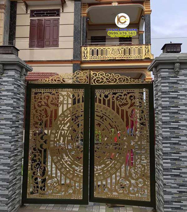 mẫu cửa cổng sắt cắt cnc đẹp