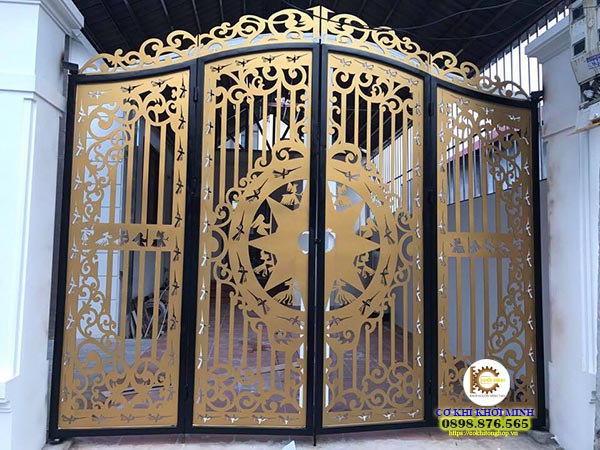 mẫu cửa cổng sắt cắt cnc đẹp