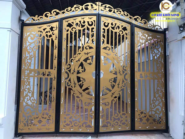 cửa cổng sắt cắt cnc đẹp