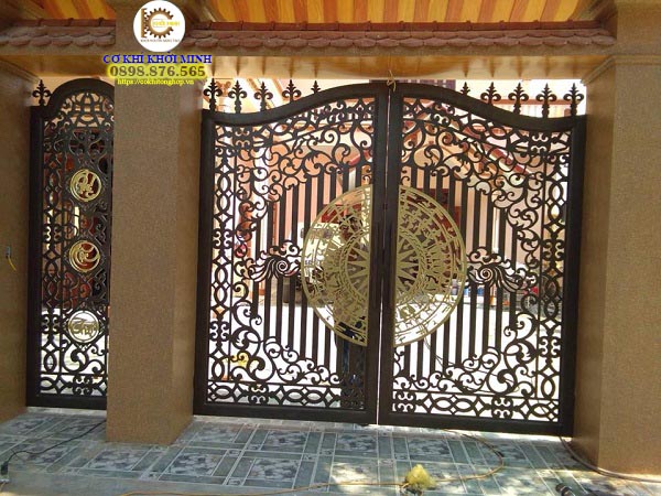 cửa cổng sắt cắt cnc đẹp