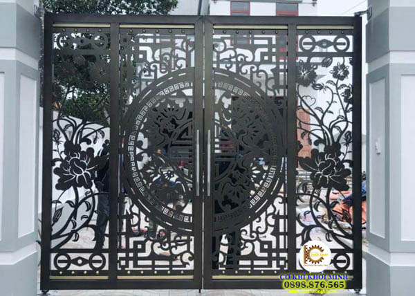 cửa cổng sắt cắt cnc đẹp