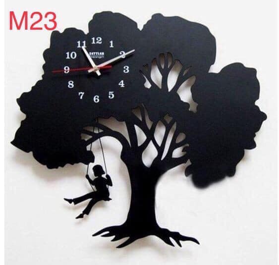 đồng hồ treo tường trang trí phòng khách